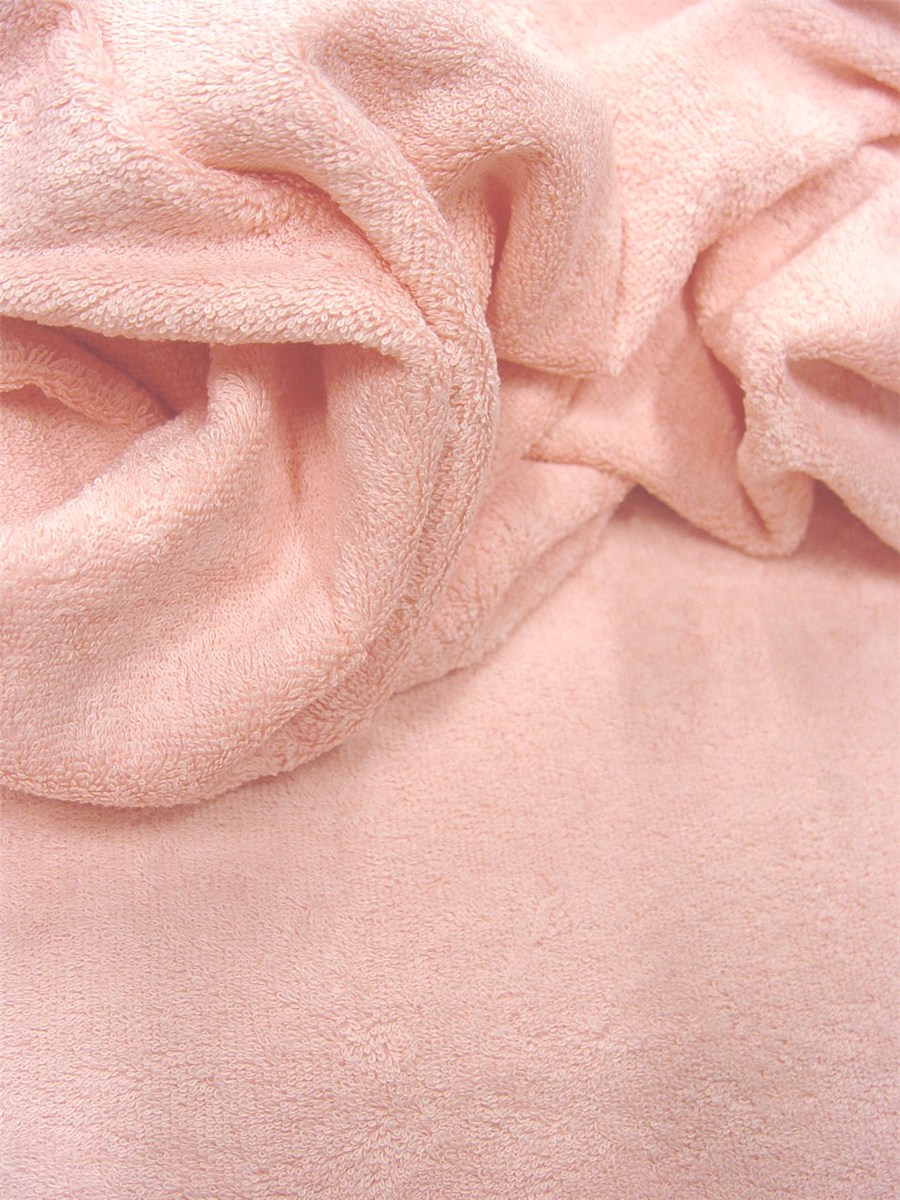 Tissu Eponge moelleux - Uni - Rose