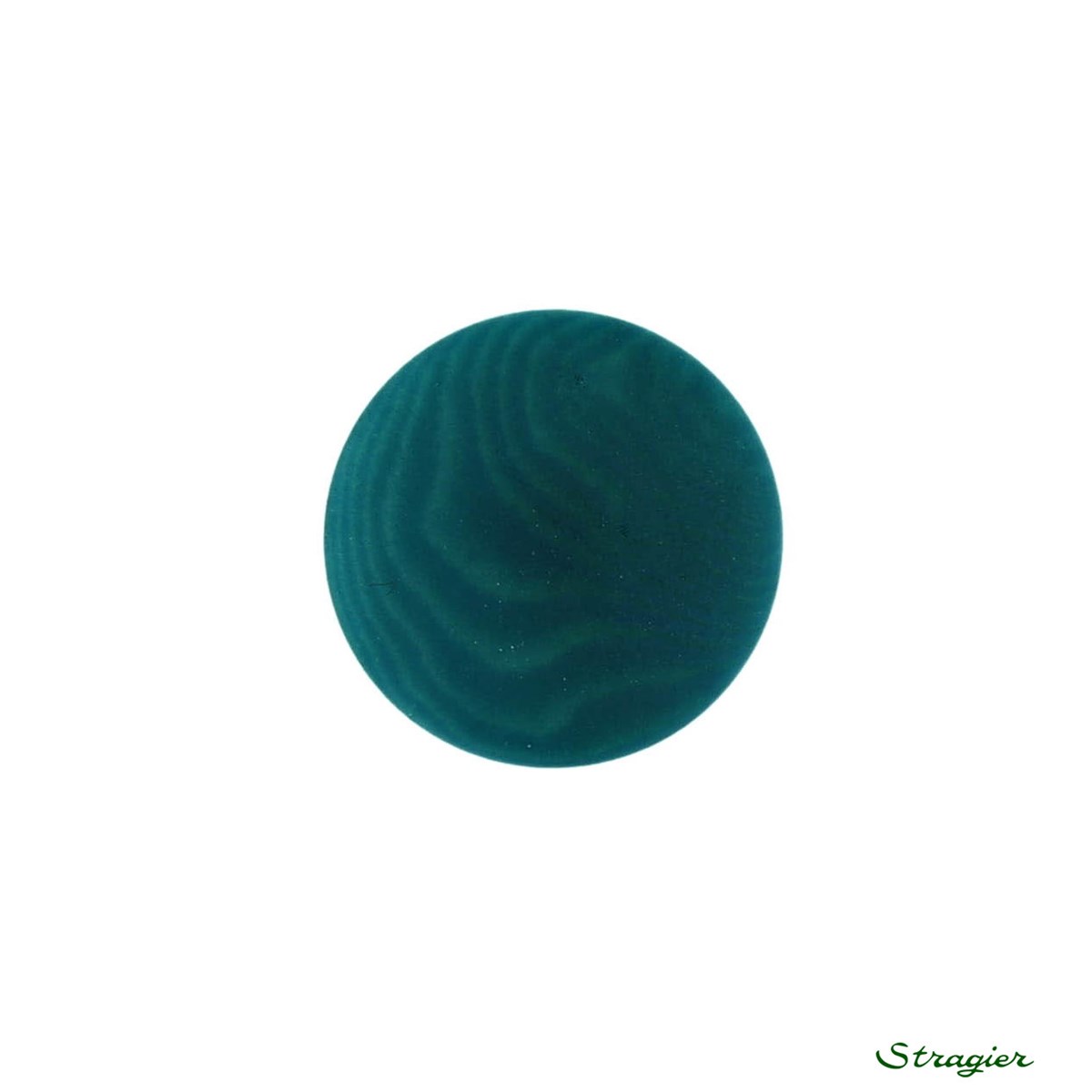 Ivory-Nut Buttons - à queue - Vert Canard - 15 mm
