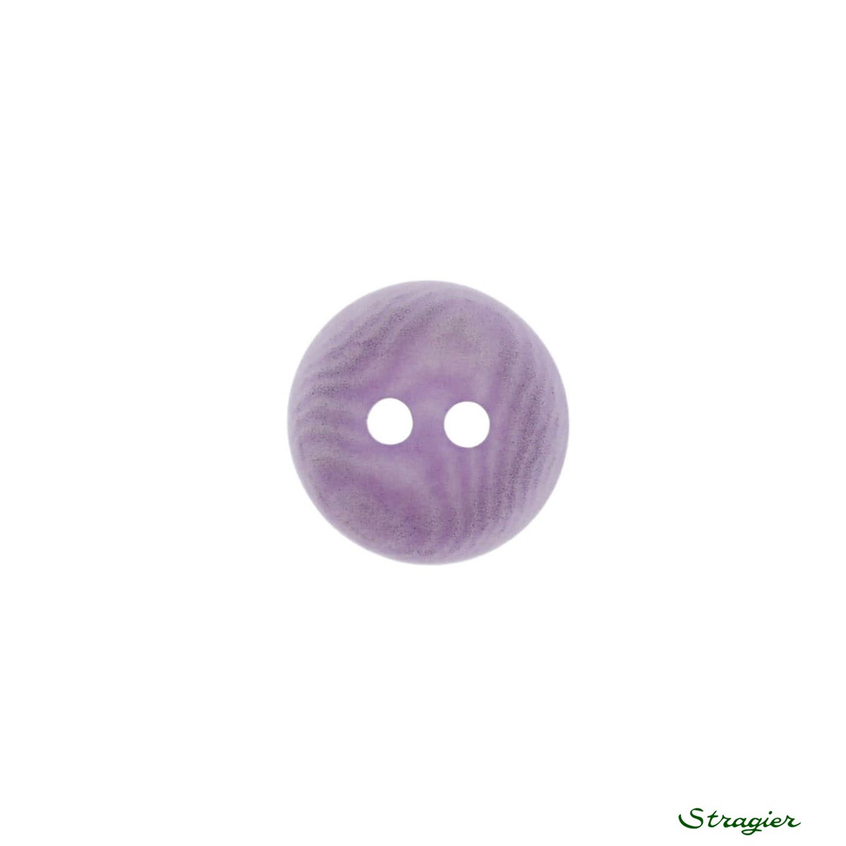 Ivory-Nut Buttons - 2 trous - Lilas - 12 mm