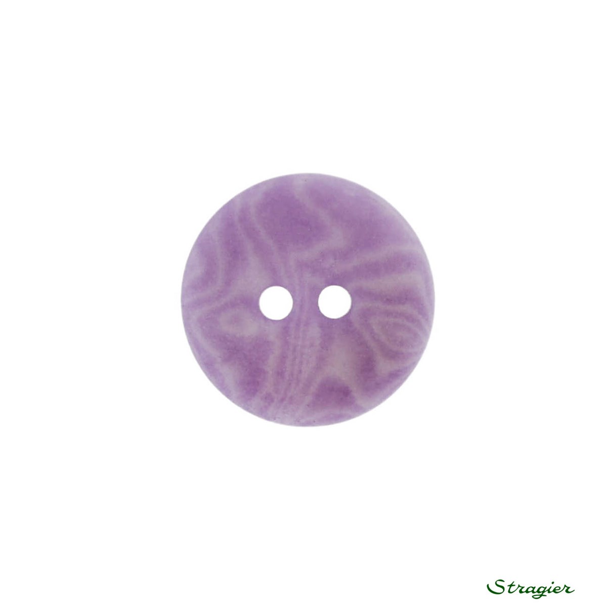 Boutons Corozo - 2 trous - Lilas - 15 mm
