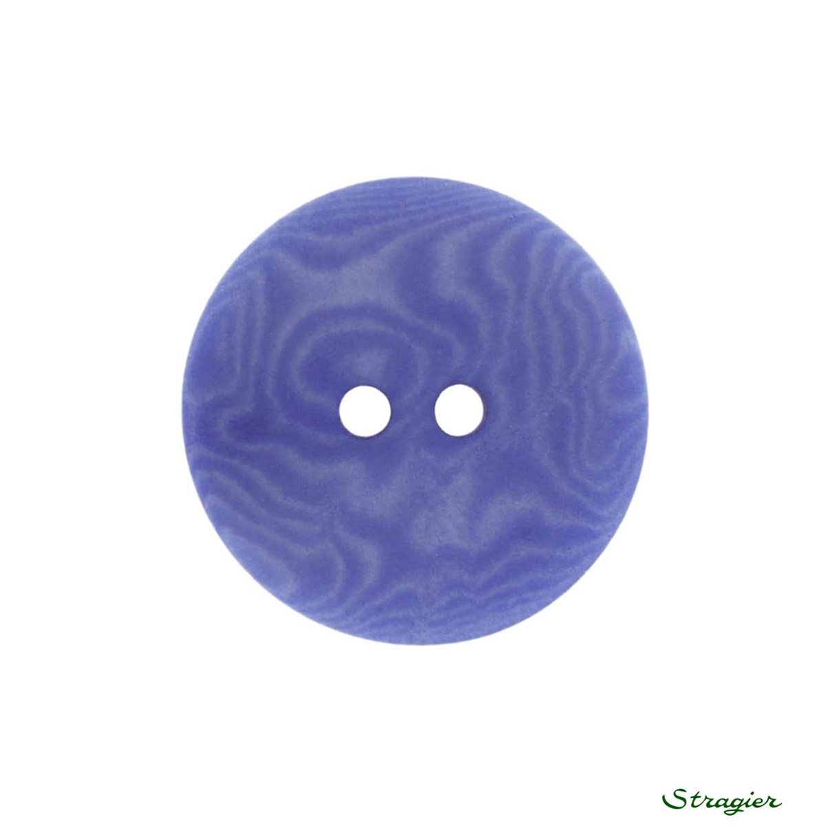 Ivory-Nut Buttons - 2 trous - Bleu Lavande - 20 mm
