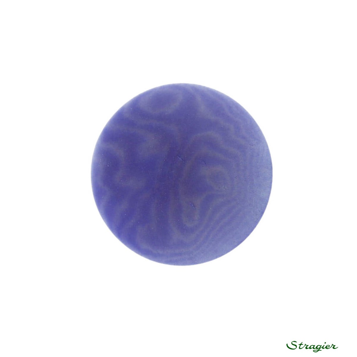 Ivory-Nut Buttons - à queue - Bleu Lavande - 18 mm