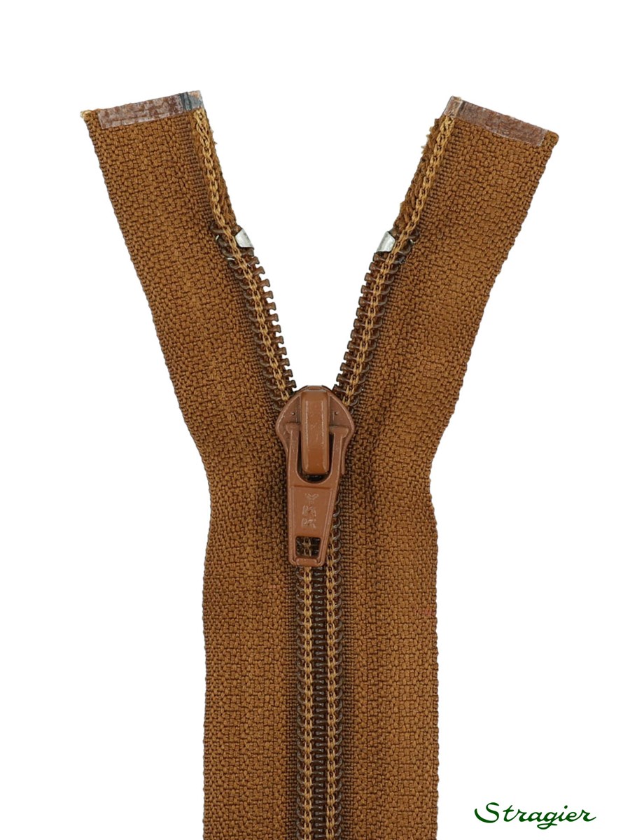 Zip - maille spirale 6mm - Séparable - Canelle - 60 cm