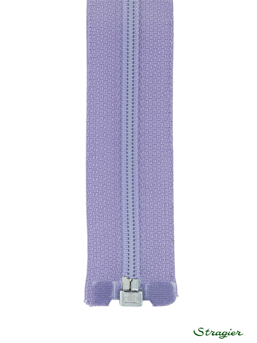 Spiral Zip - 6mm - Open End - Lilas bleuté - 65 cm