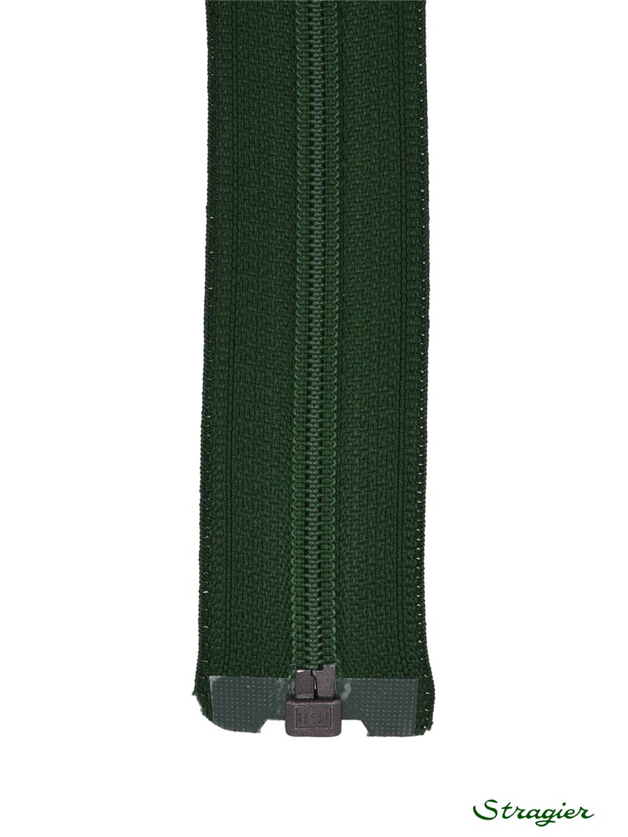 Spiral Zip - 6mm - Open End - Vert foncé - 70 cm