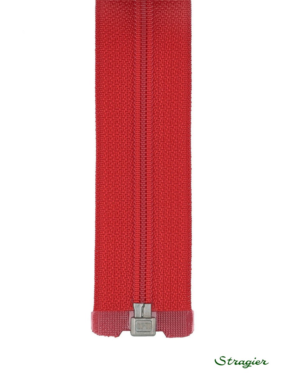 Spiral Zip - 6mm - Open End - Rouge Rubis - 70 cm