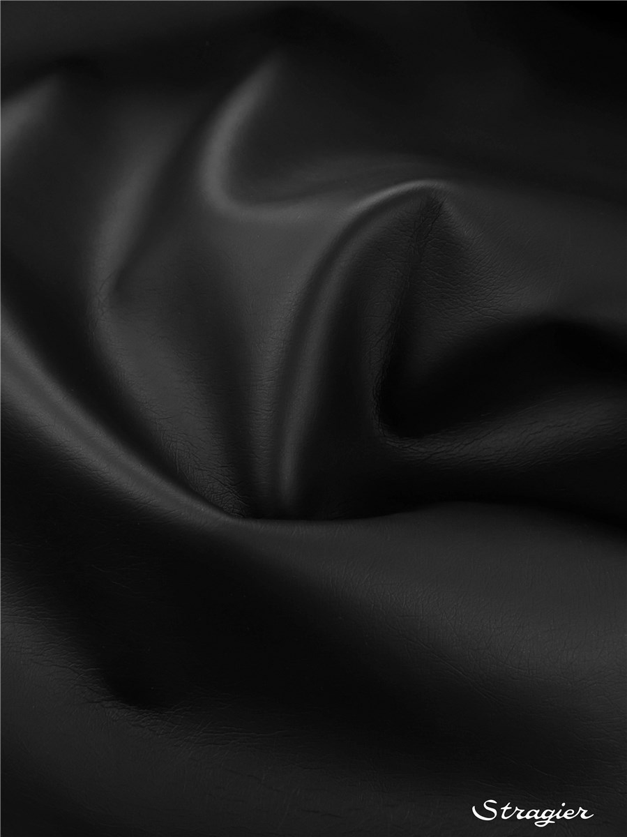 Simili Cuir - Uni - Noir