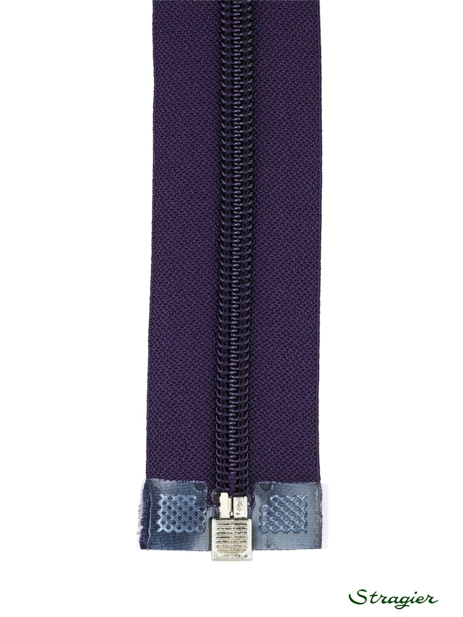 Spiral Zip - 6mm - Open End - Prune - 60 cm