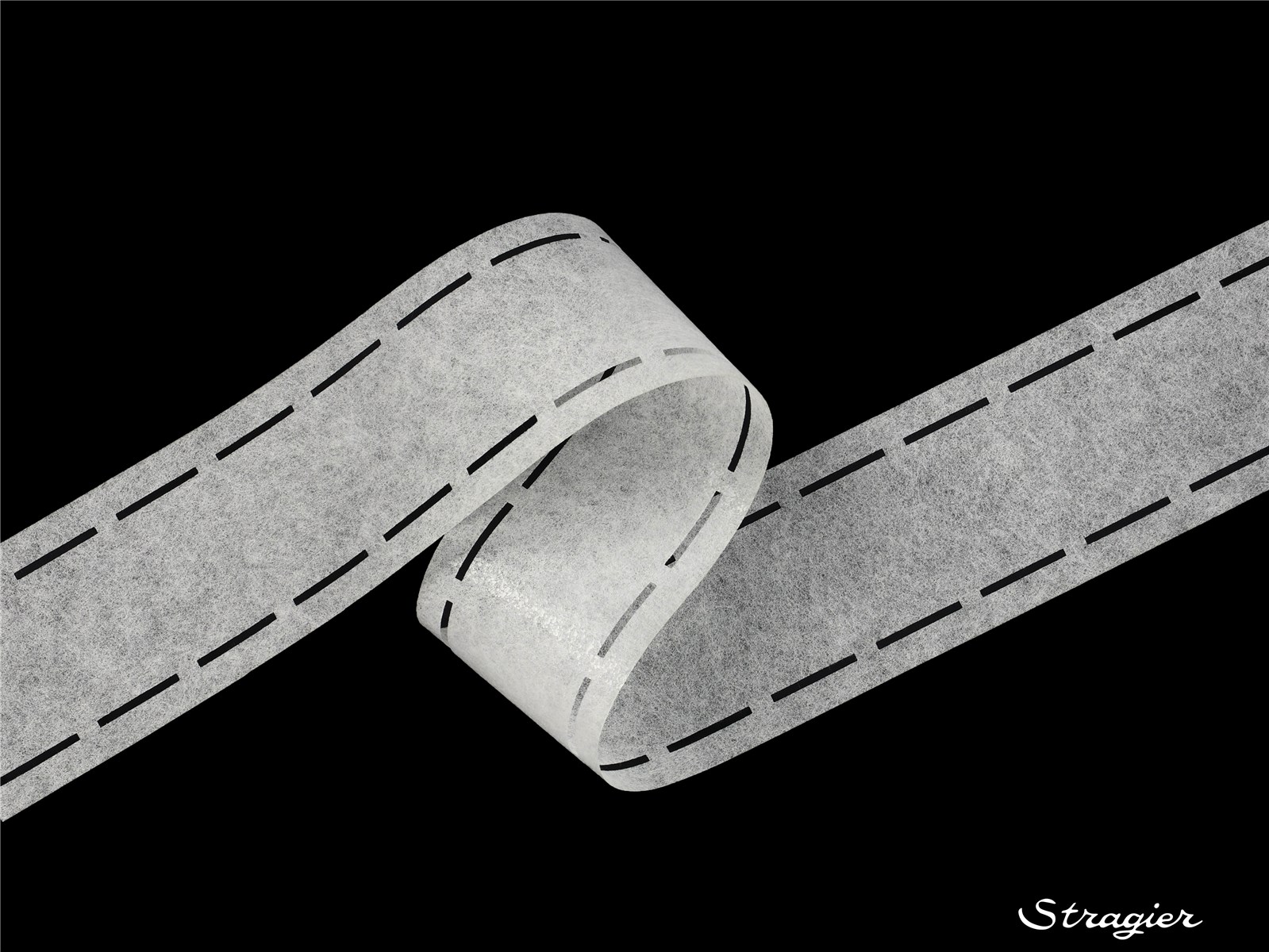 Perfobande Soutenu - Uni - Blanc - 10-40-10 mm