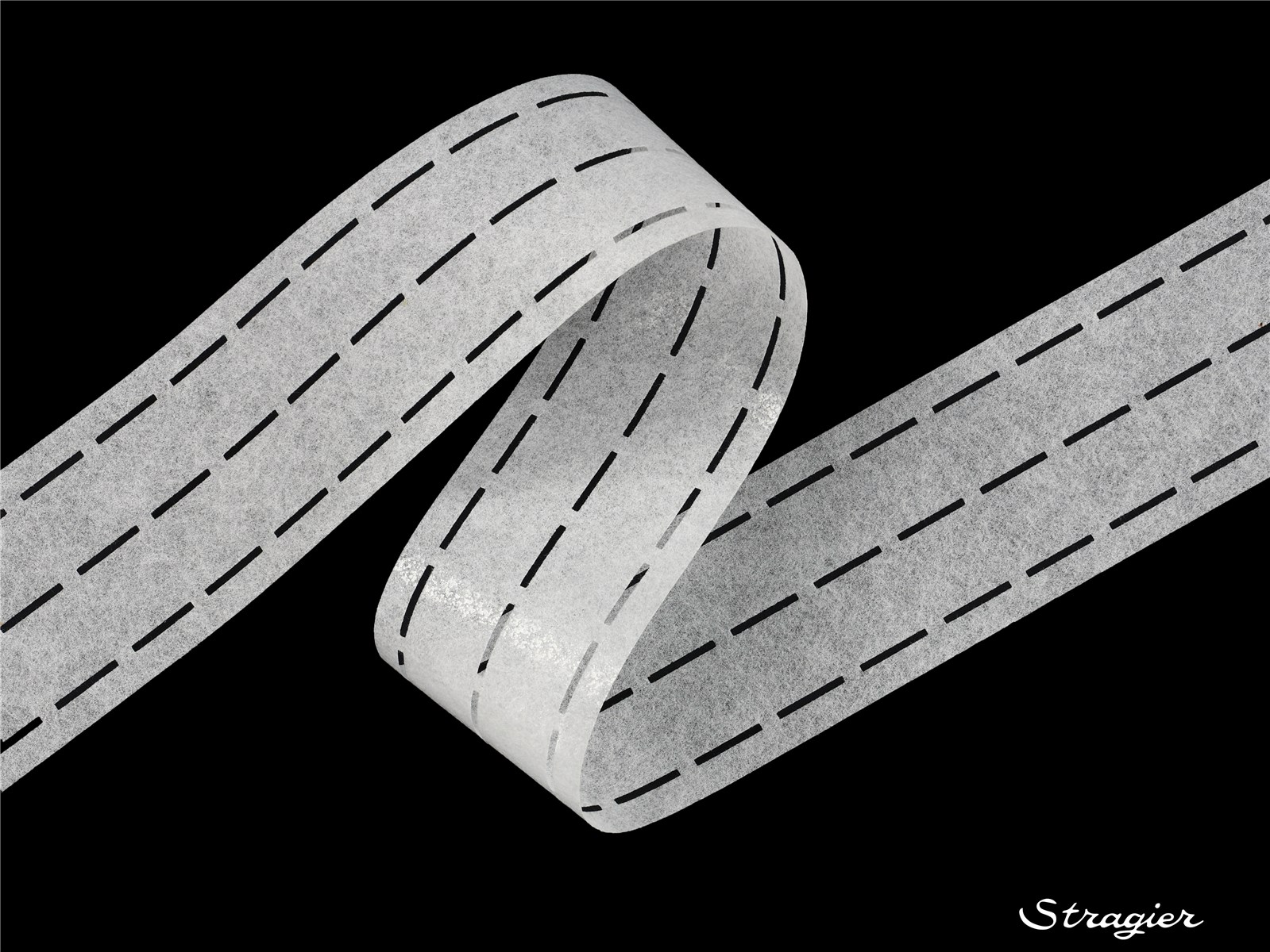 Perfobande Soutenu - Uni - Blanc - 10-25-25-10 mm