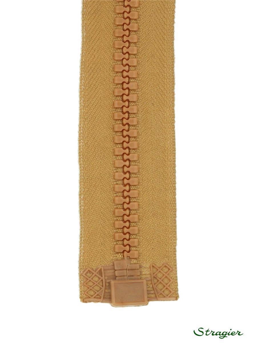 Zip - maille moulée 8mm - Séparable - Ambre - 30 cm