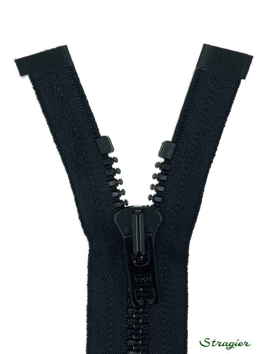 Zip - maille moulée 8mm - Séparable - Marine ultra foncé - 55 cm