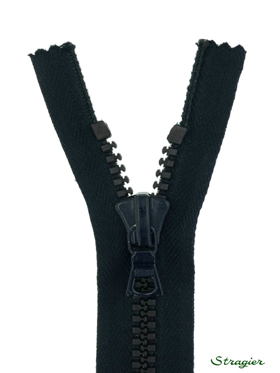 Zip - maille moulée 8mm - Séparable - Bleu caban - 50 cm