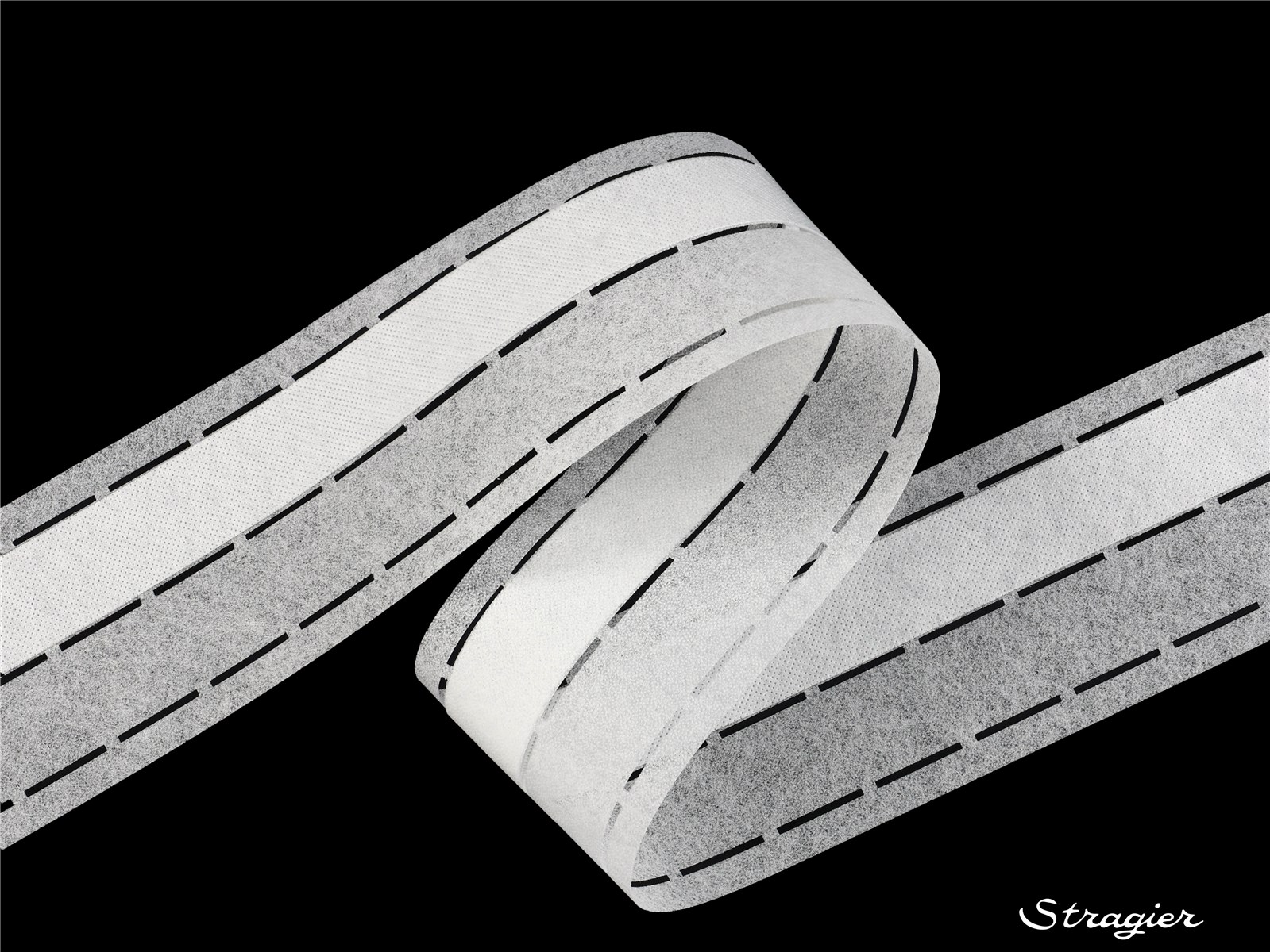 Perfobande Epaisse - Uni - Blanc - 10-30-30-10 mm