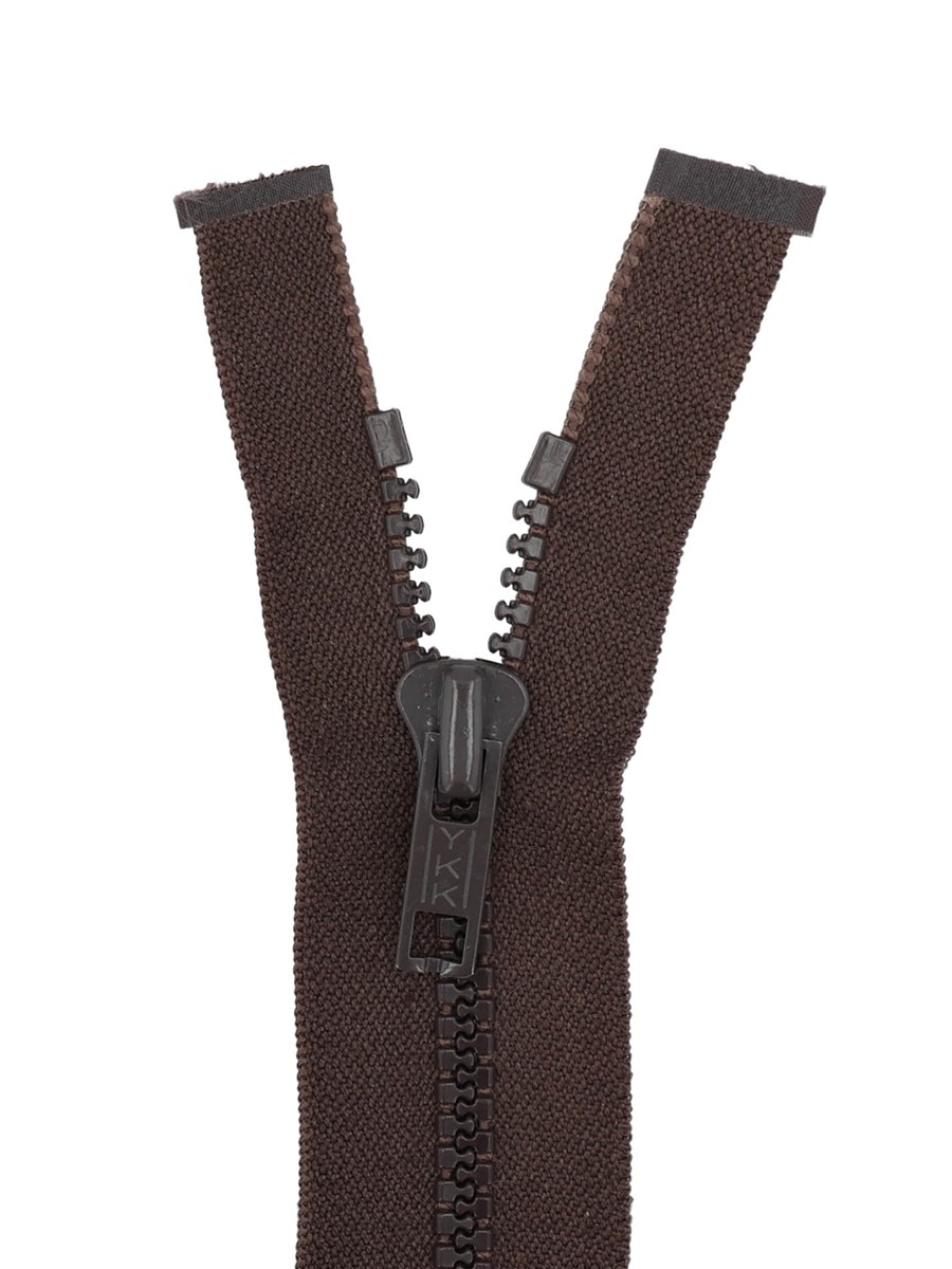 Moulded Plastic Zip - 6mm - Open End - Chocolat - 50 cm