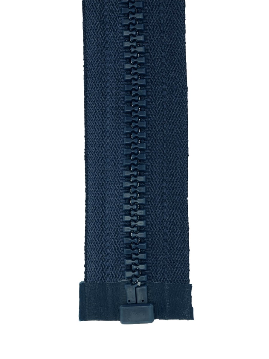 Moulded Plastic Zip - 8mm - Open End - Bleu Jeans - 30 cm