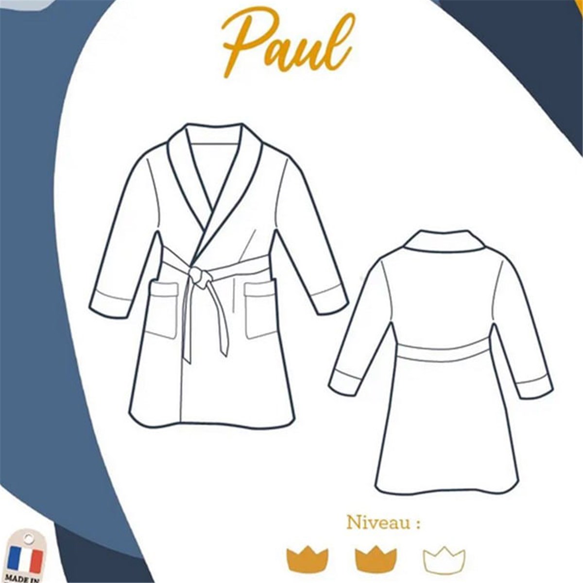 Patron l'Enfant Roi - Robe de Chambre Paul -  - 2 à 12 ans 