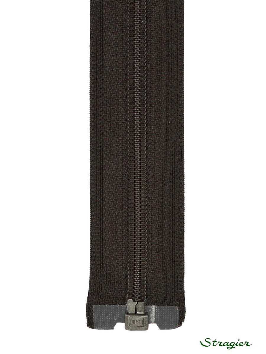 Spiral Zip - 6mm - Open End - Brun ultra foncé - 75 cm