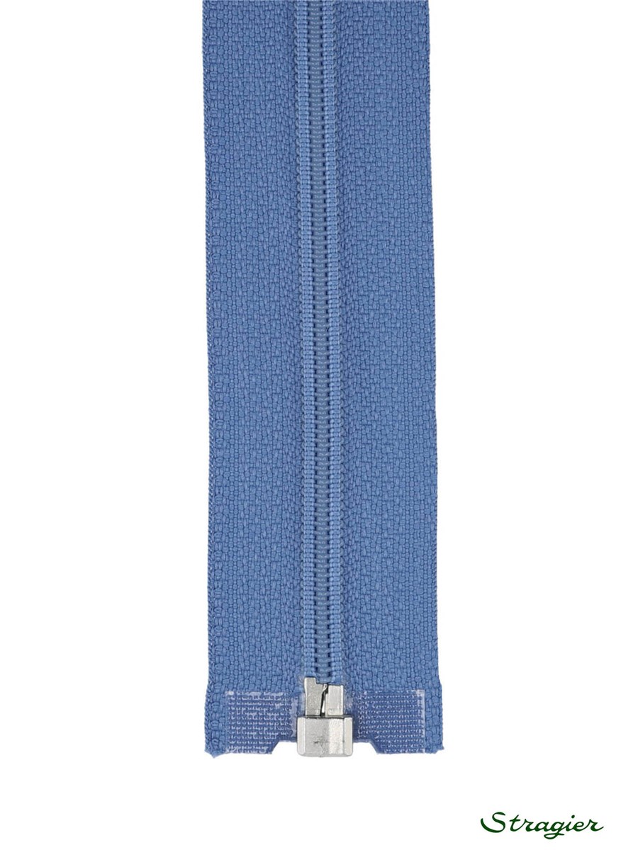 Spiral Zip - 6mm - Open End - Bleu Couronne - 80 cm