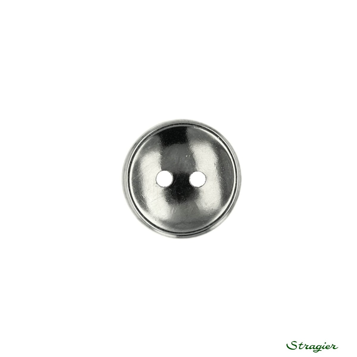 Metal Buttons - 2 Trous - Argenté - 12 mm