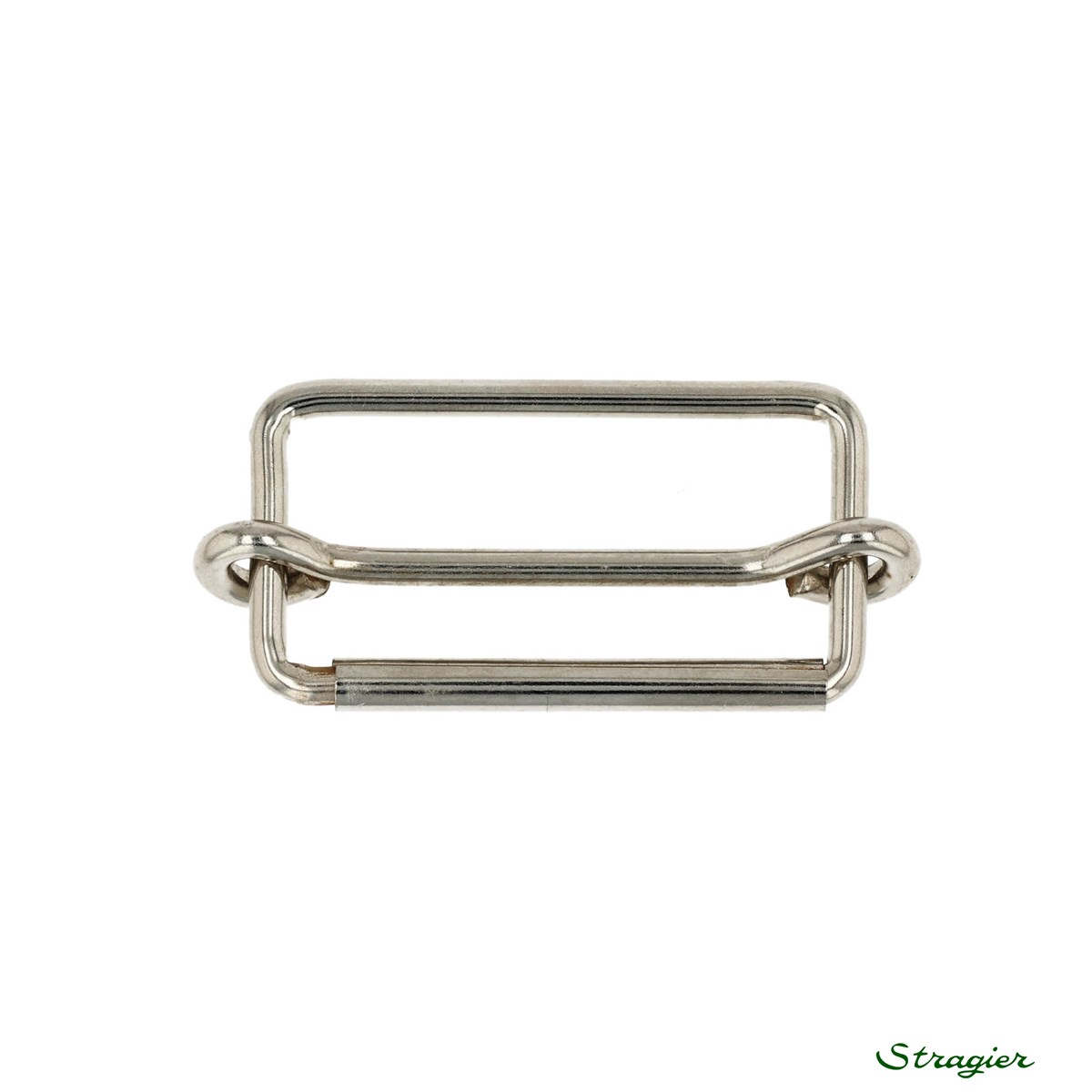 Adjusting Buckle - Metal - Rectangulaire - Argenté - 30 mm