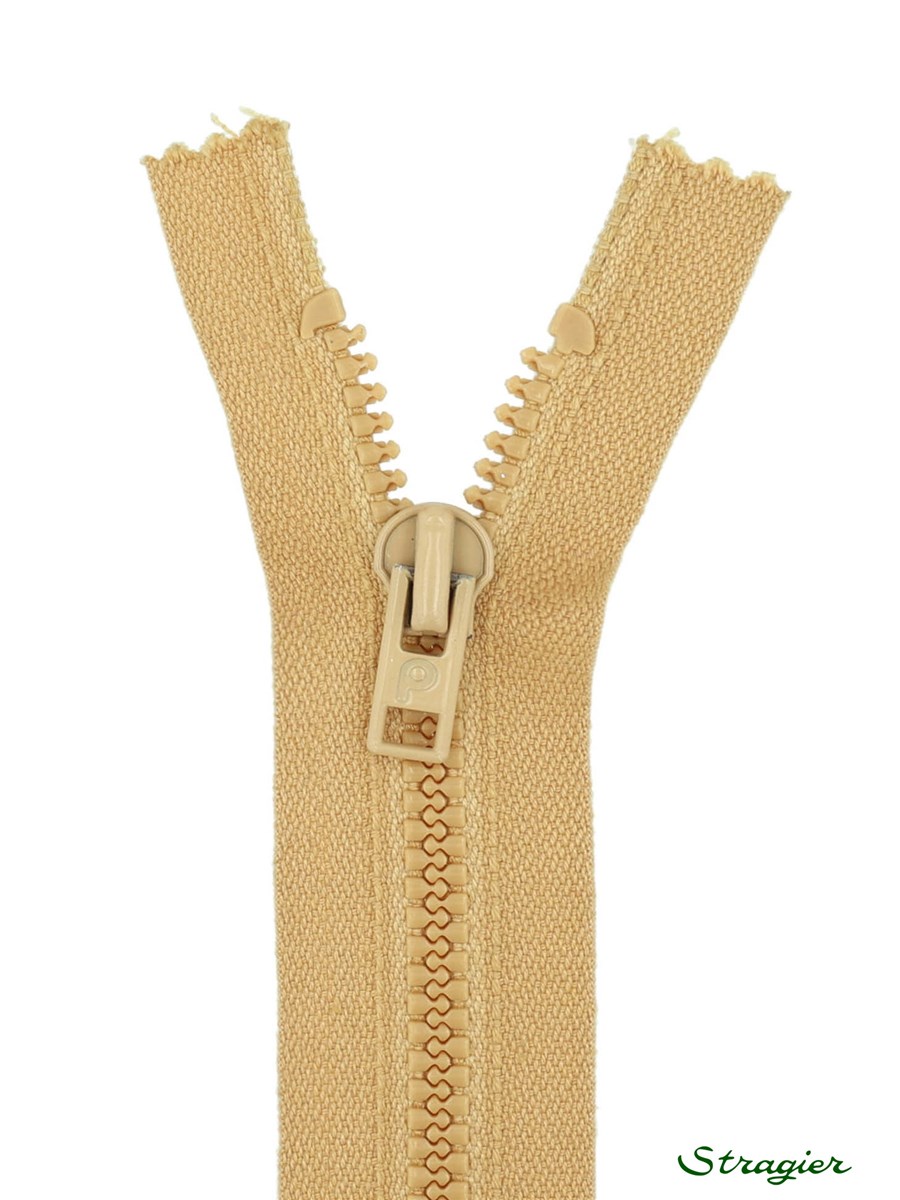 Moulded Plastic Zip - 6mm - Open End - Rottin - 35 cm