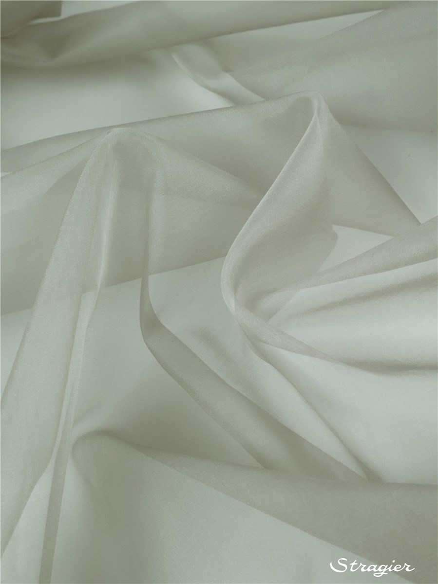 Silk Organza - Plain - Steel