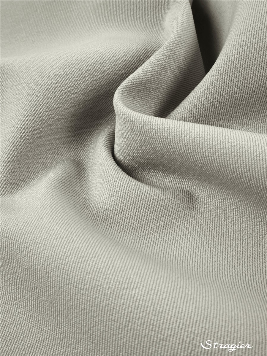 Coton Sergé Bi-stretch 290g/m² - uni - Gris clair