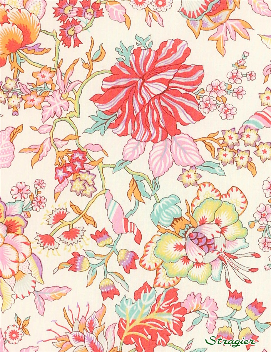 Liberty Tana Lawn - Christelle - Corail Pastel 