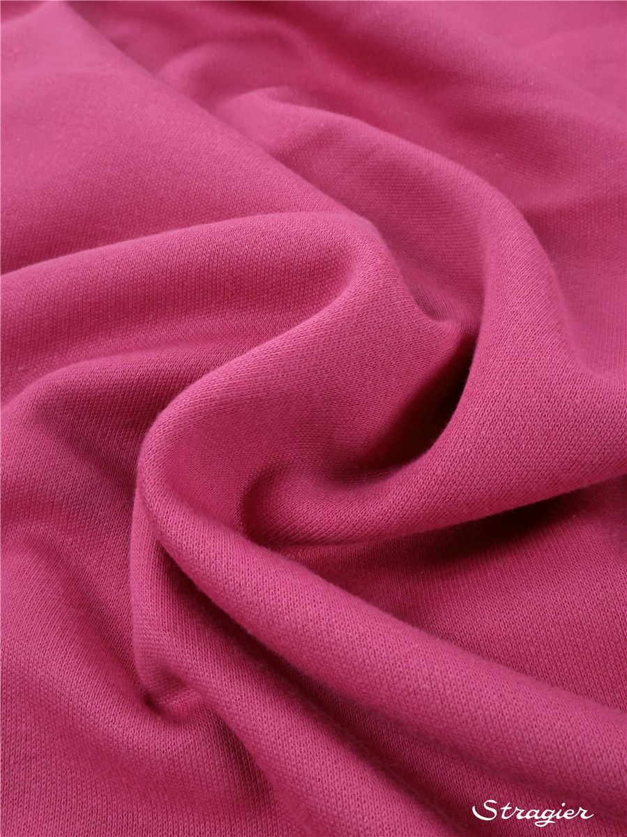 Knitted Fabric - Sweatshirt - extra quality - Plain - Rose Violet