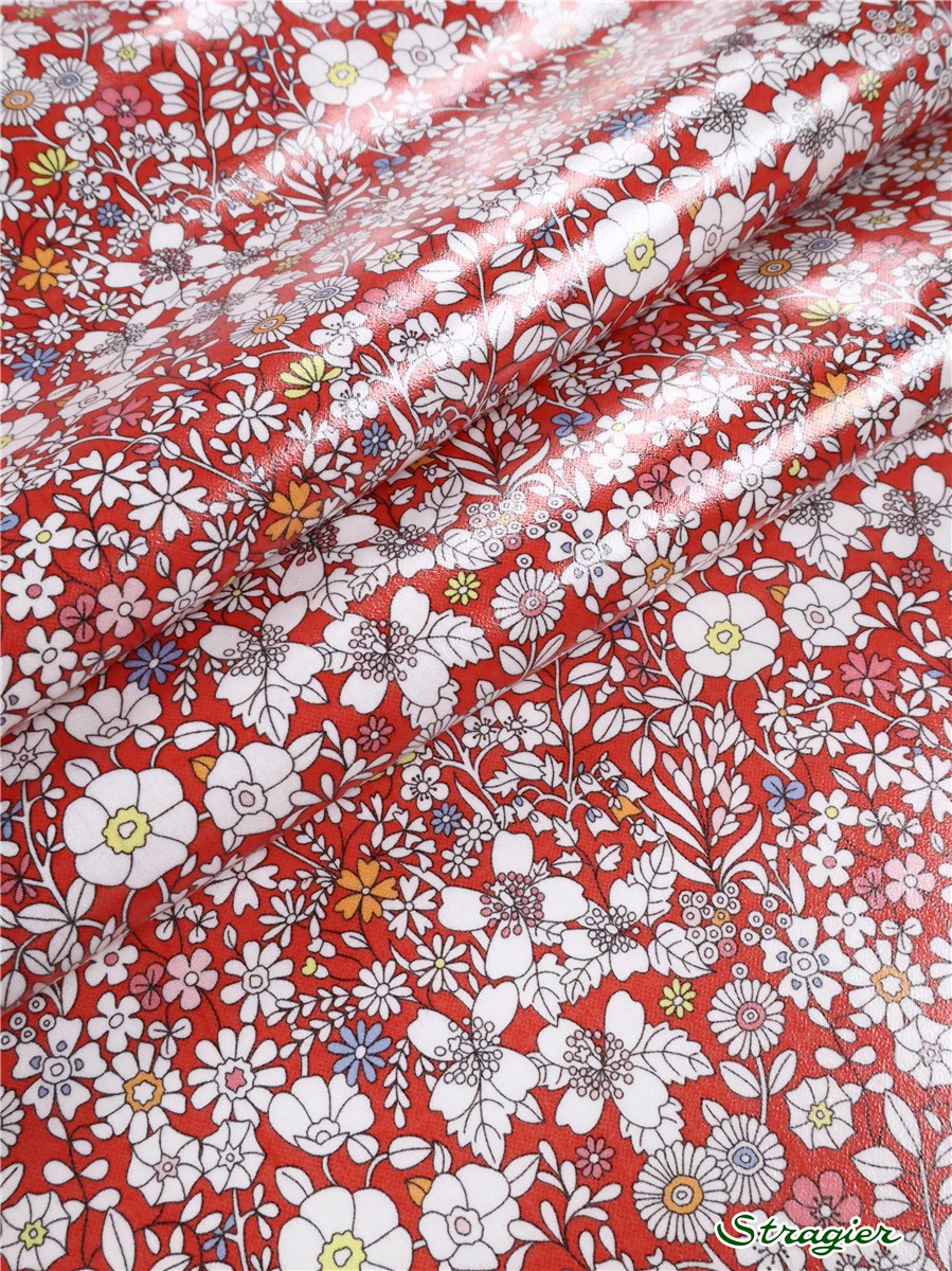 Liberty - coated - June's Meadow - Cerise