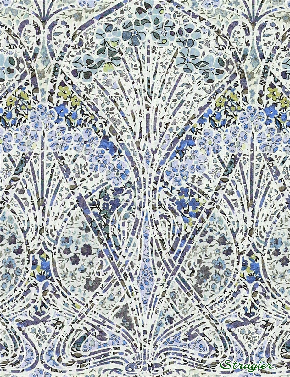 Liberty Tana Lawn - Ianthe Blossom - Bleu Opale