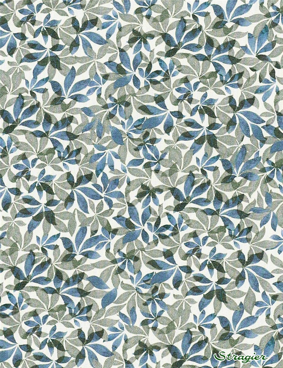 Liberty Tana Lawn - Into the Leaves - Galet bleu