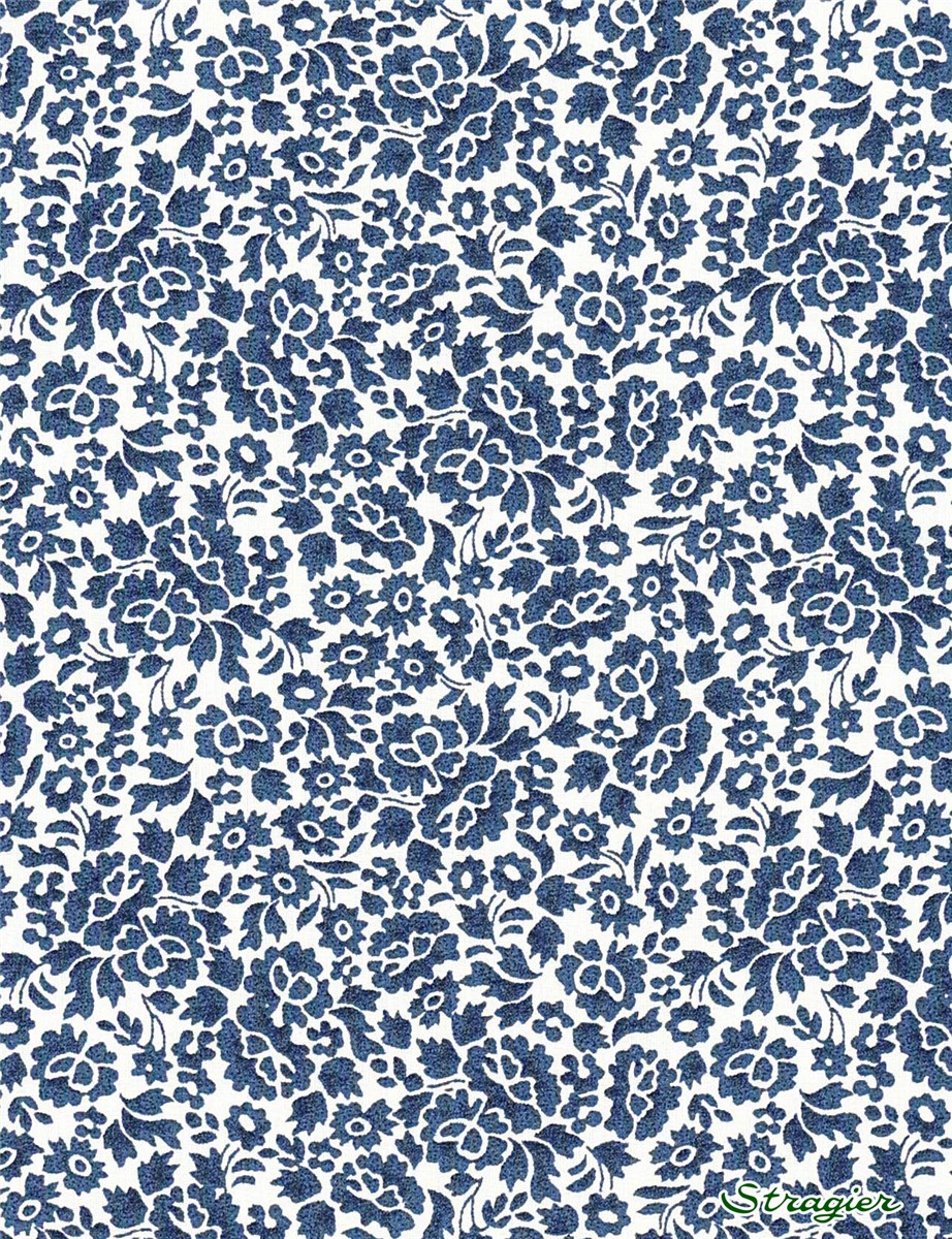 Liberty Tana Lawn - Cardamon - Bleu Indigo