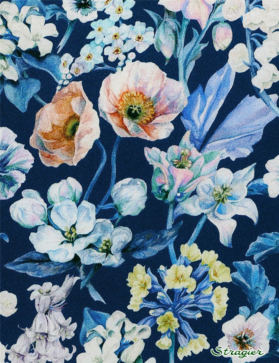 Liberty Silk Satin - Fairytale - Bleuet