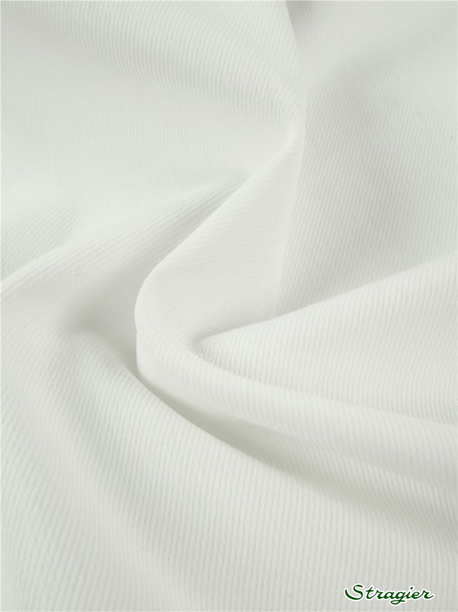 Denim Fabric - Uni - Blanc