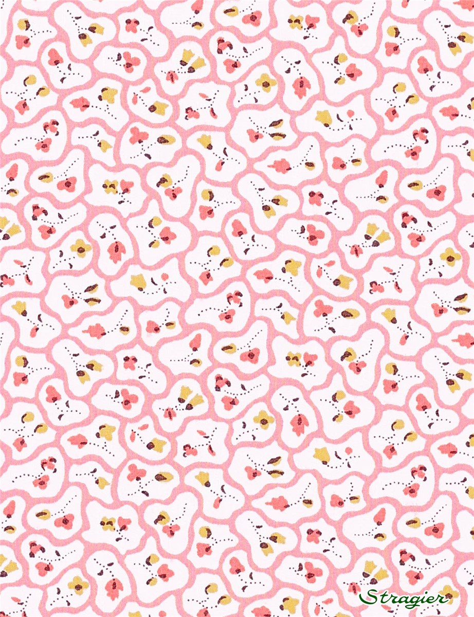Liberty Tana Lawn - Floral Paving - Soft Pink