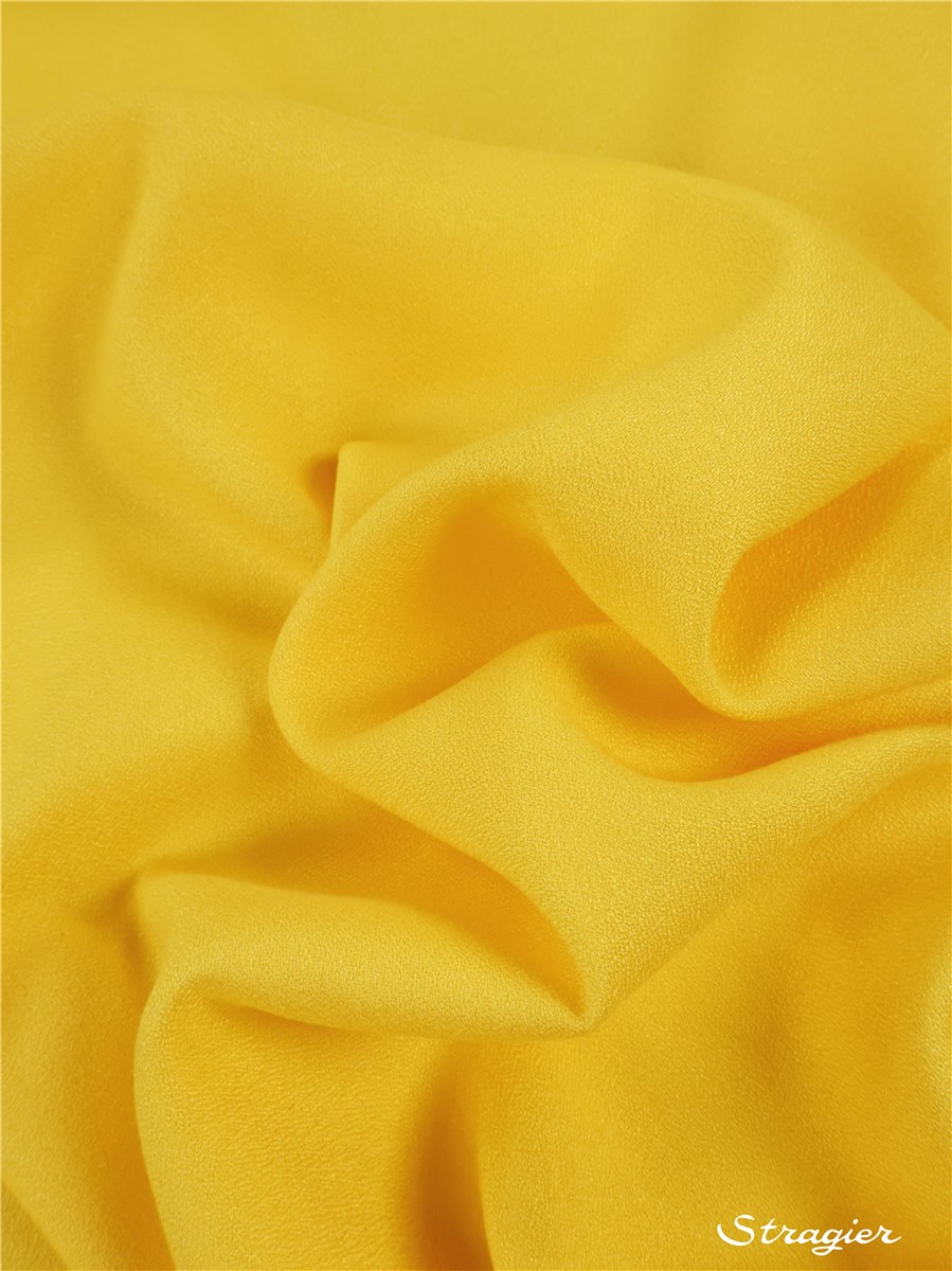 Viscose Crepe - Soft - uni - Jaune Poussin