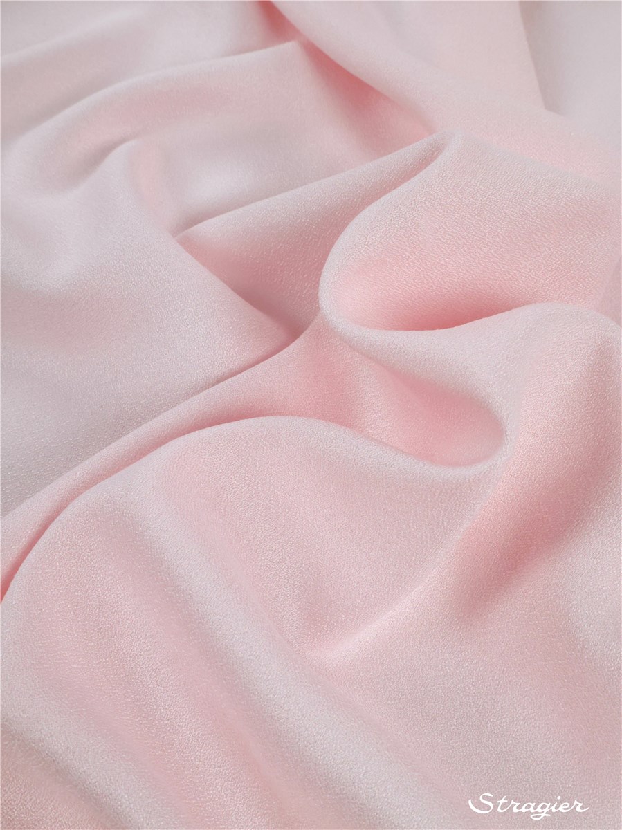 Viscose Crepe - Soft - uni - Rose perle