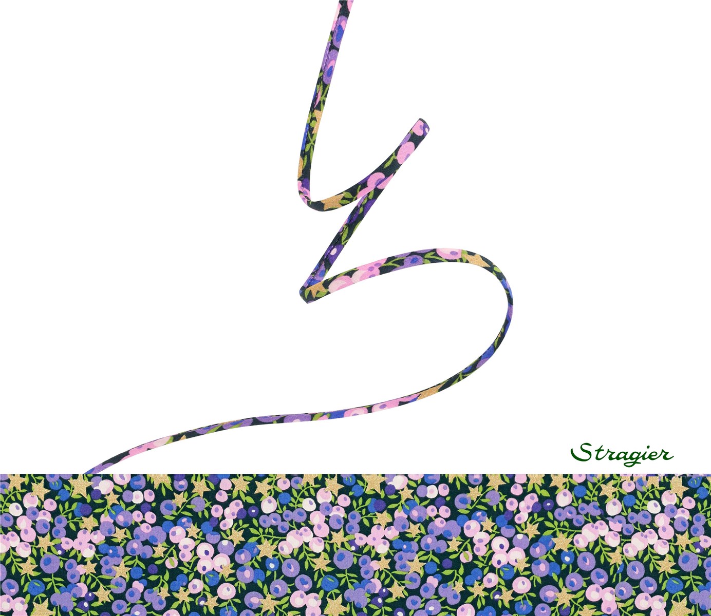 Liberty Cord - Wiltshire Stars - Myrtille-Or - 4 mm