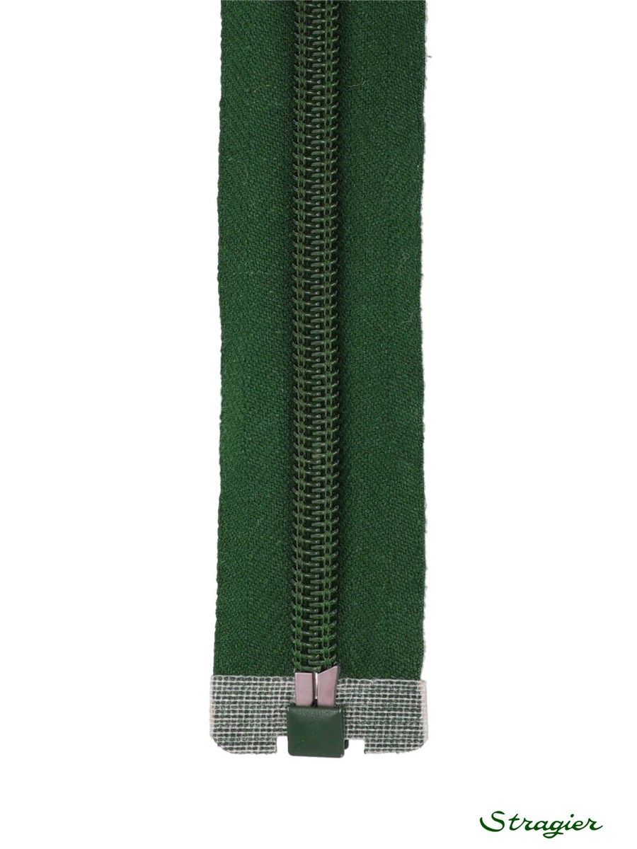 Zip - maille spirale 6mm - Séparable - Vert Sapin - 75 cm