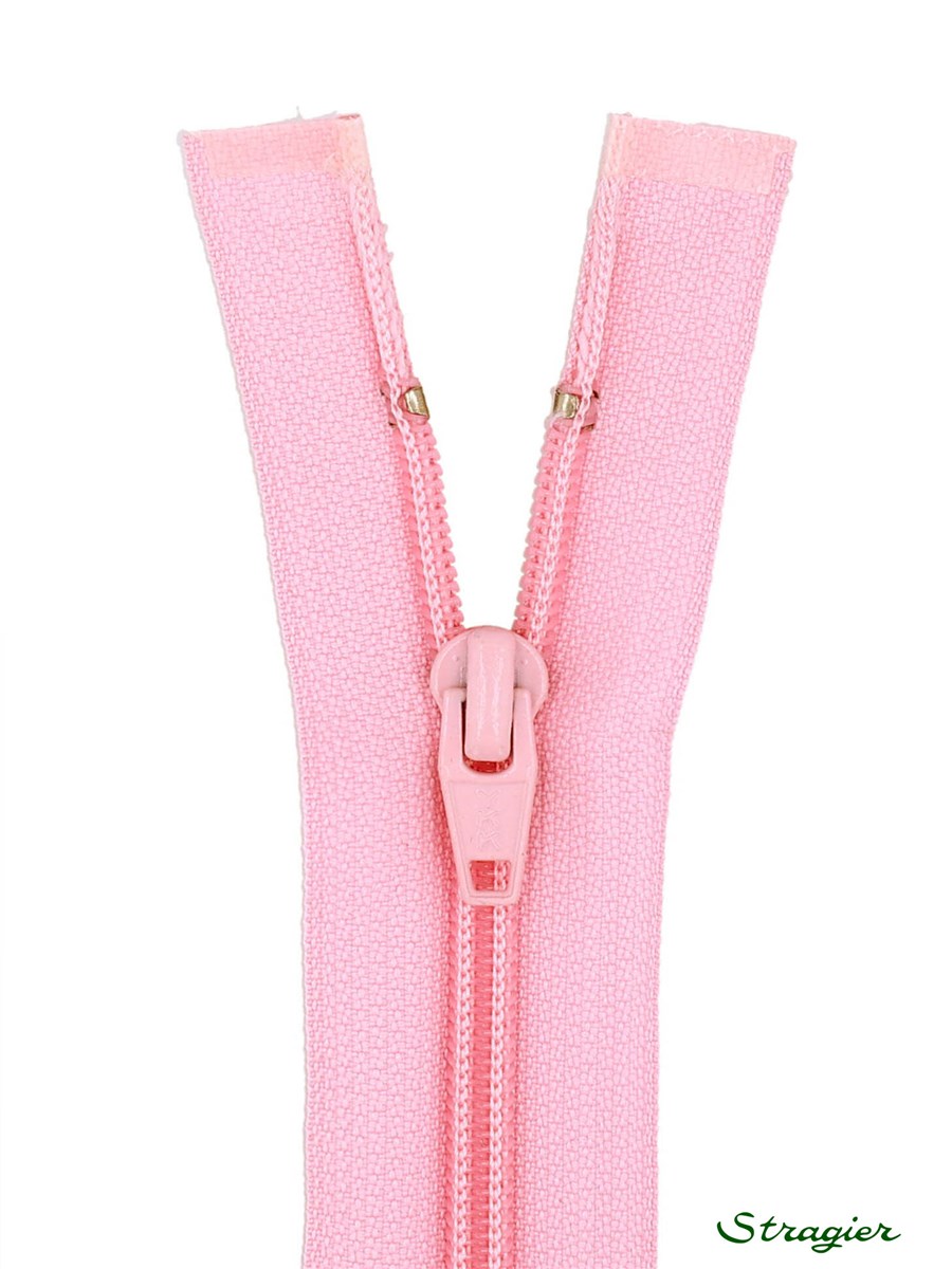 Spiral Zip - 6mm - Open End - Rose frais - 100 cm