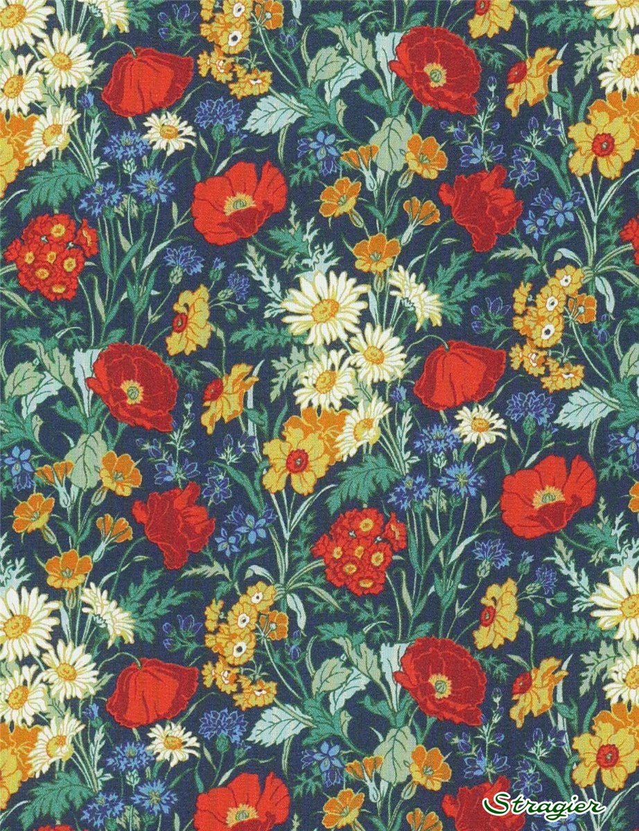 Liberty Tana Lawn - Florence May - Midnight 