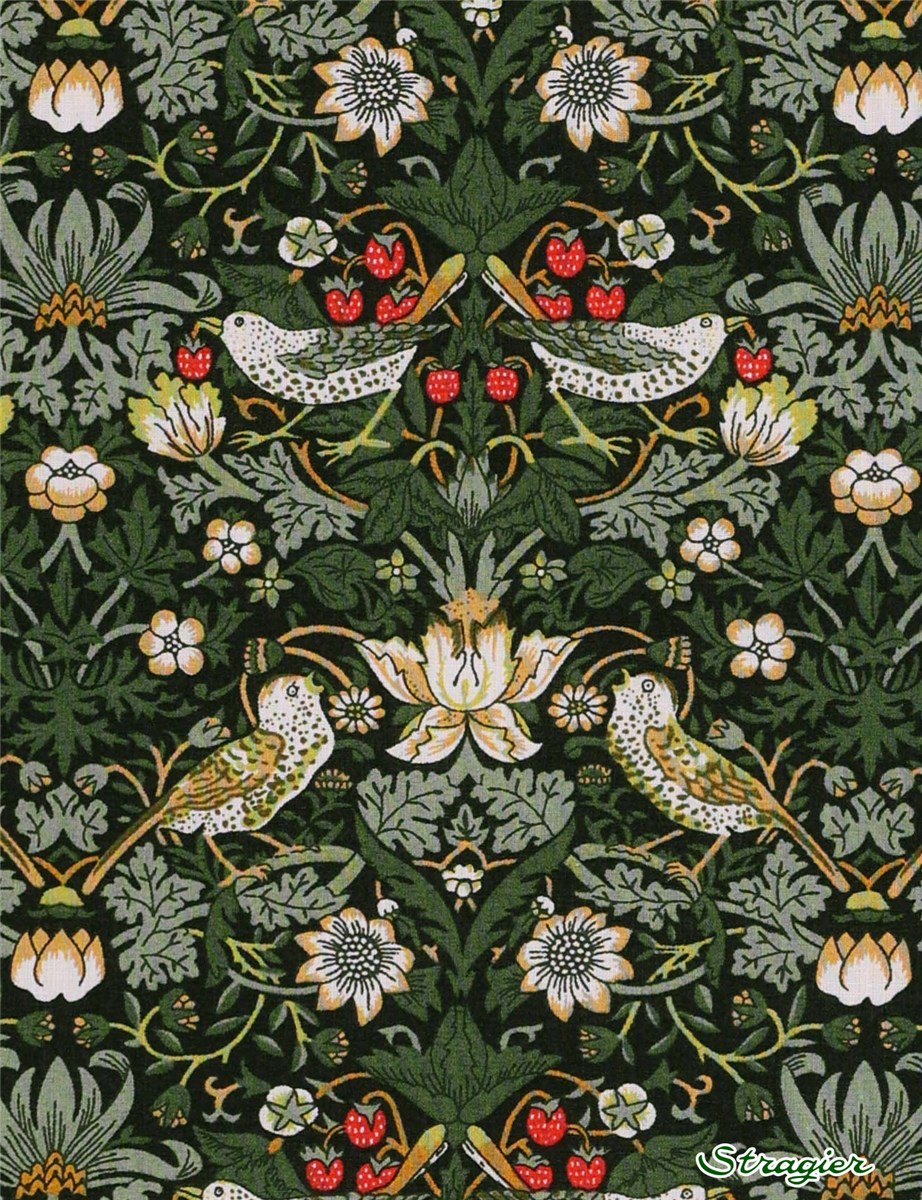 Liberty Tana Lawn - Strawberry thief - Forêt