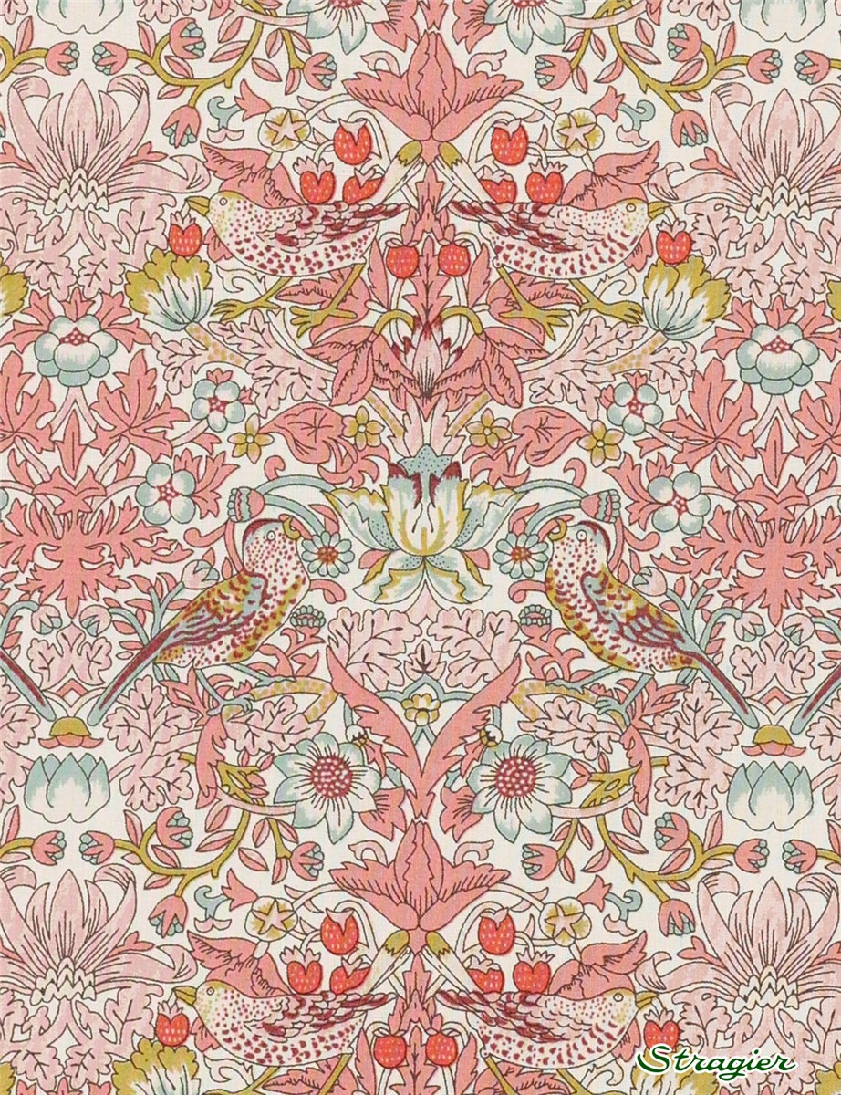 Liberty Tana Lawn - Strawberry Thief Spring - Orchidée 