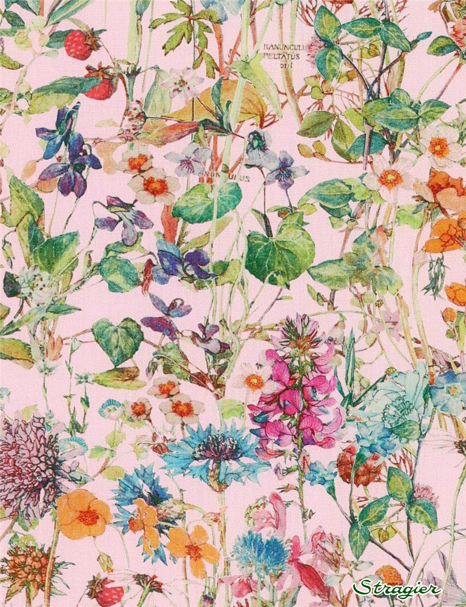 Liberty Tana Lawn - Wild Flowers - Fraise