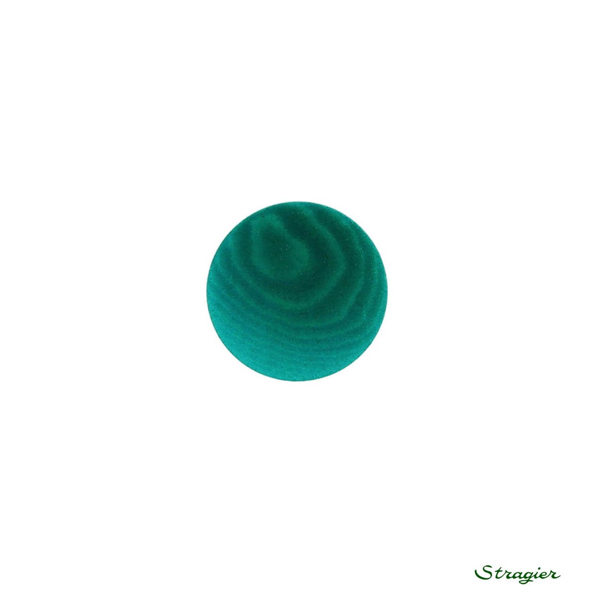 Boutons Corozo - à queue - Vert Emeraude - 11 mm