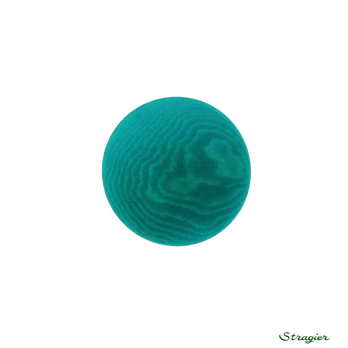 Ivory-Nut Buttons - à queue - Vert Emeraude - 15 mm