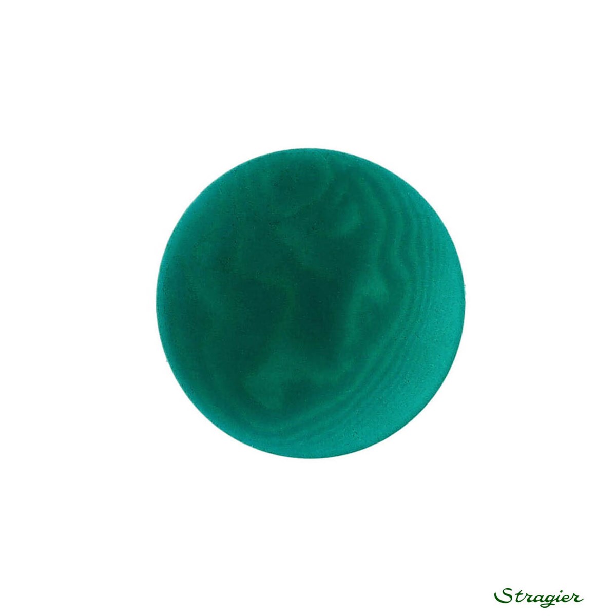 Ivory-Nut Buttons - à queue - Vert Emeraude - 18 mm