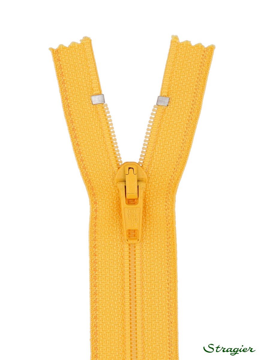 Spiral Zip - 6mm - Open End - Jaune Tournesol - 75 cm